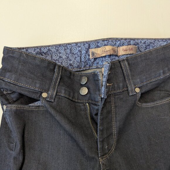 Paige Premium Denim Size 27 Hidden Hills Dark Wash Bootcut Jeans - Picture 9 of 16